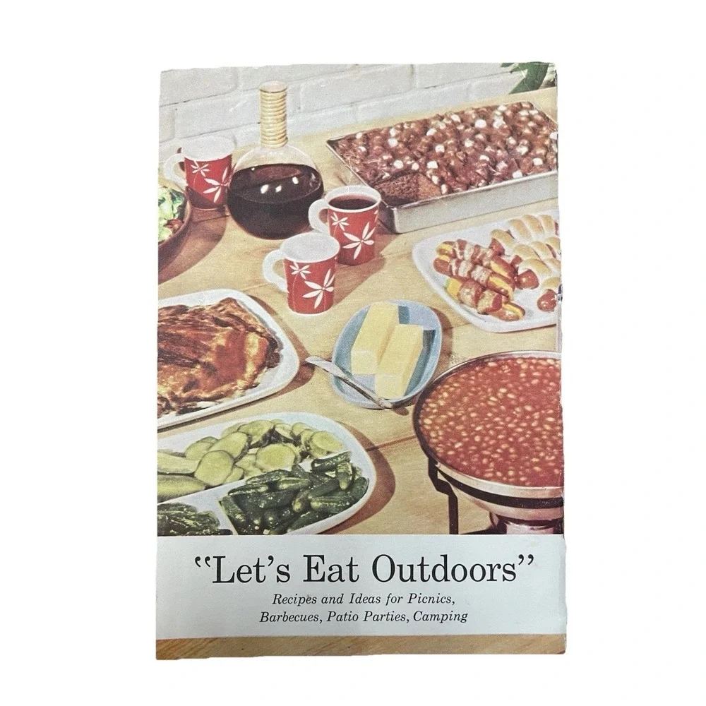 Let's Eat Outdoors Recipies 1950s Pamphlet American‎ Dairy Association.